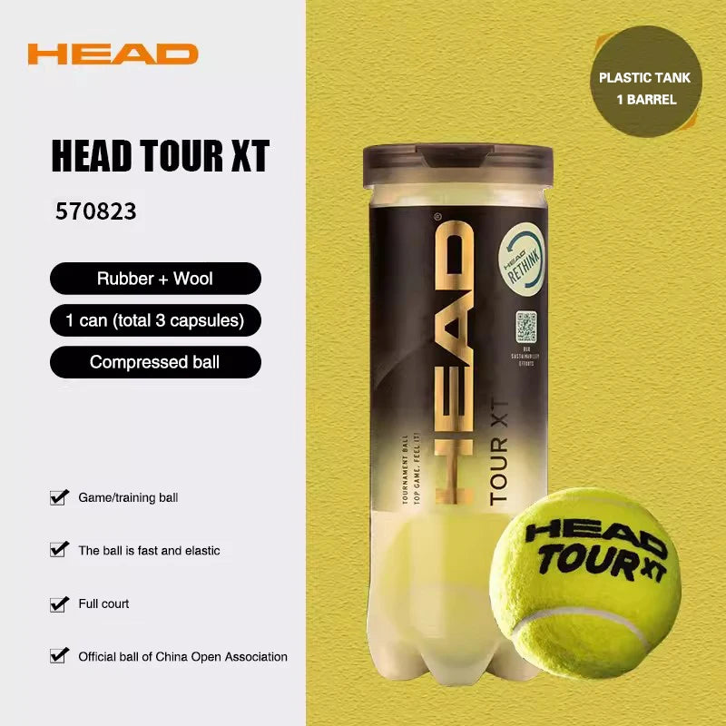 HEAD Professionele Tennis Ballen - 3 Ballen Per Blik