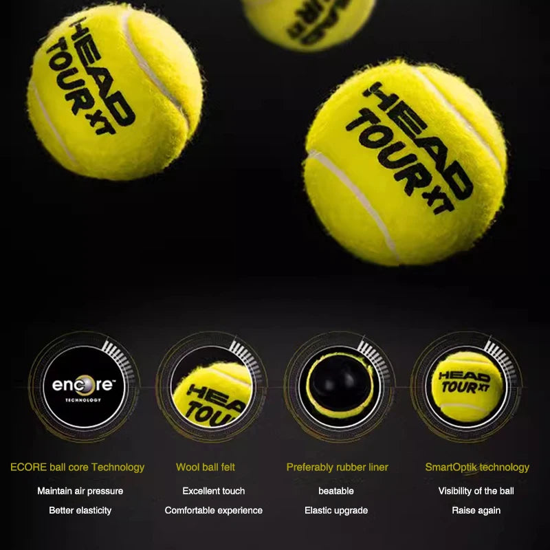 HEAD Professionele Tennis Ballen - 3 Ballen Per Blik