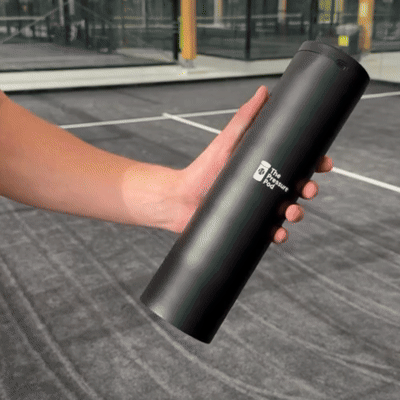 Insert your used balls. Prevents pressure loss after your match.