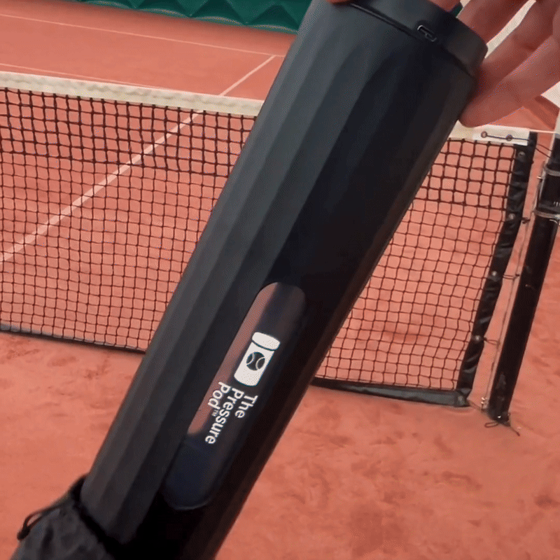 Insert your used balls. Close the lid tightly. This ensures an airtight seal.